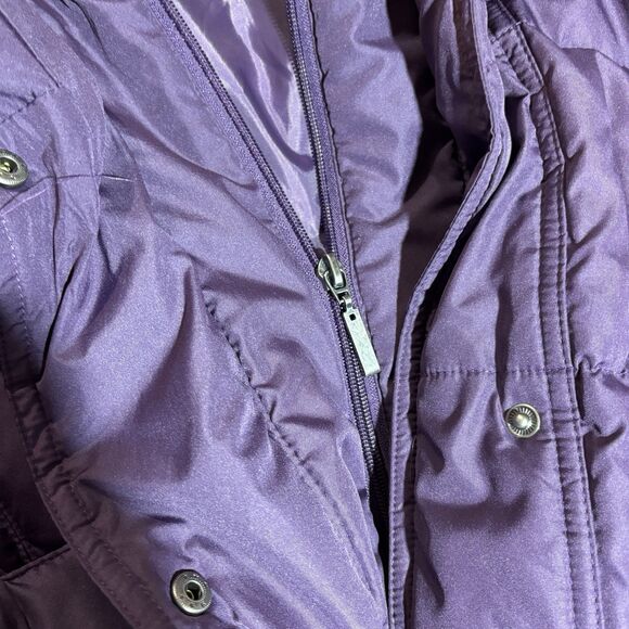 Sport Mac Women S Down Puffer Coat Purple Insulated Jacket Winter Outerwear Warm - Picture 4 of 8